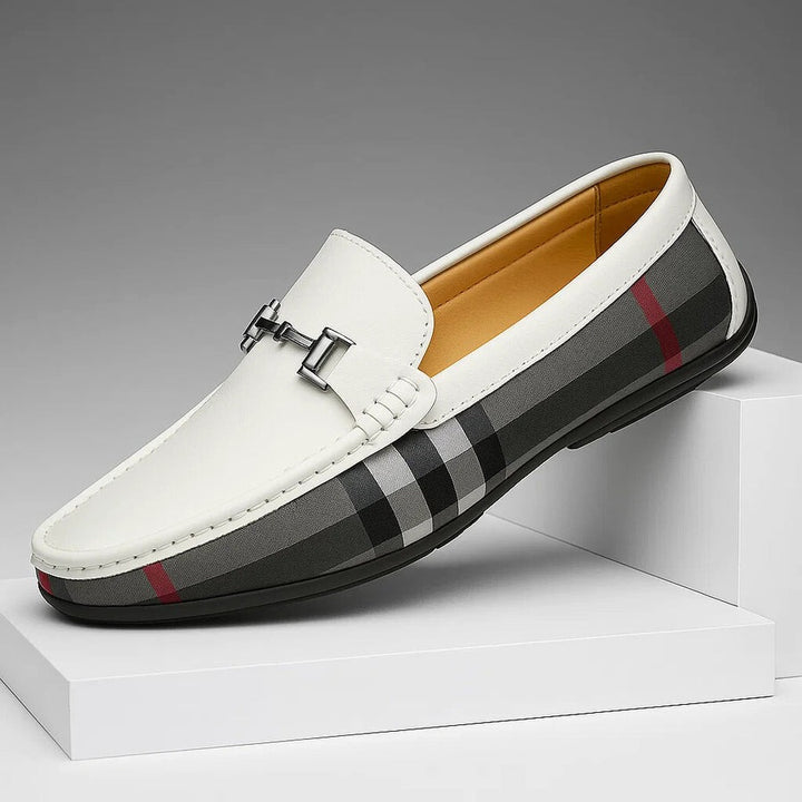 MOCASSINS À CARREAUX