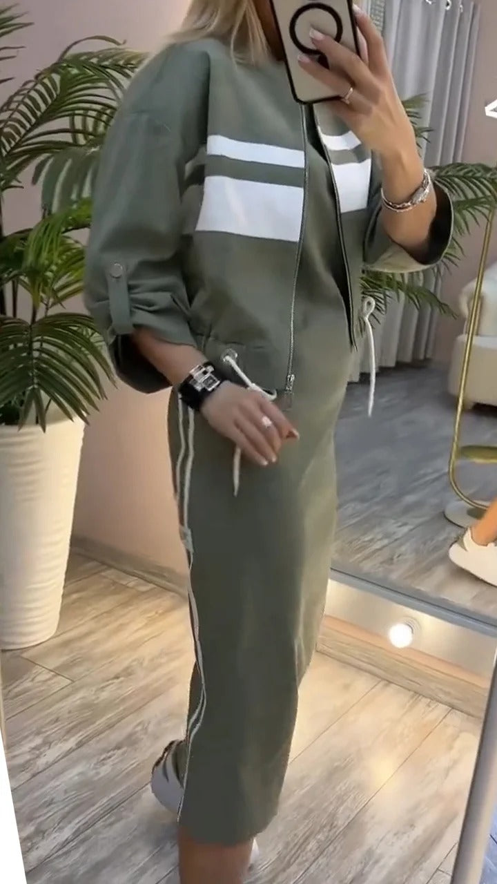Ensemble décontracté robe et veste