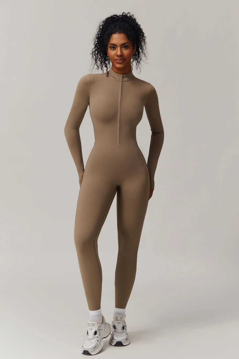 Combinaison de sport zippé manches longues