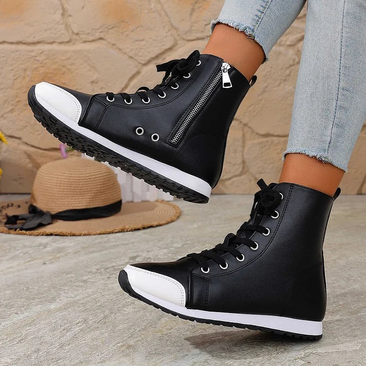 Bottines confort à fermeture éclair