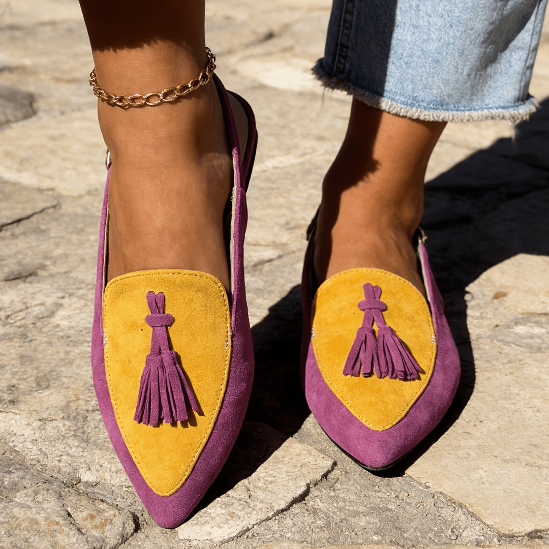 Marisa | Slingback Mules with Tassels