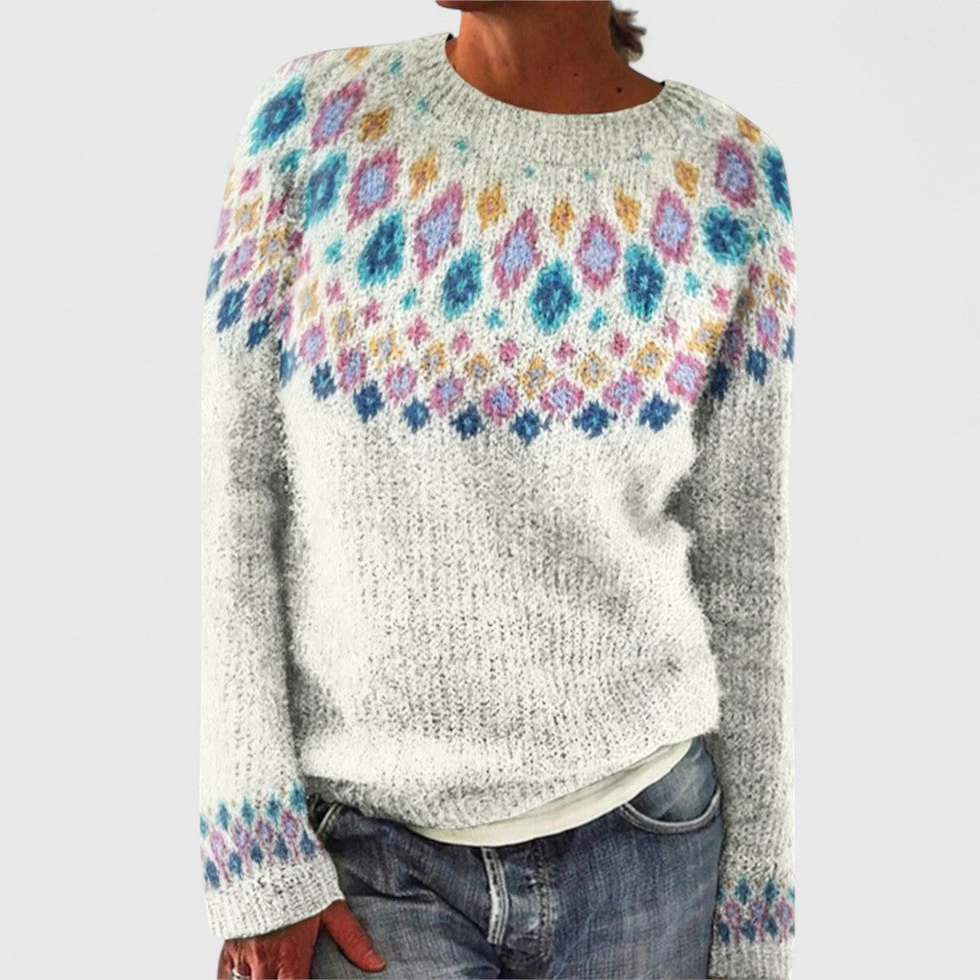 Mary - Retro Scandinavian knitted sweater