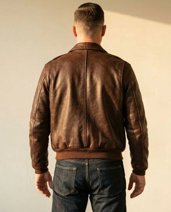 Leonardo — Aviator Leather Jacket