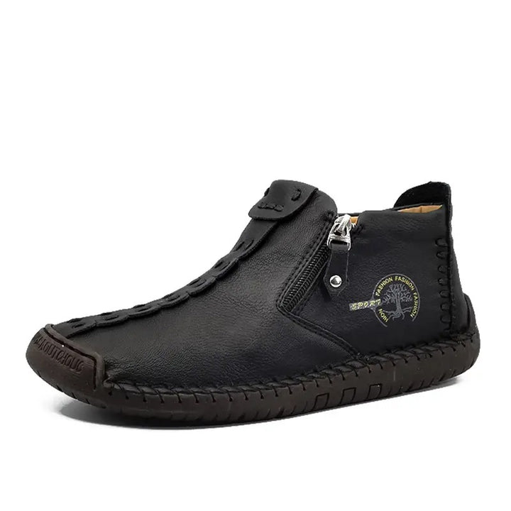 Bottes pour homme à fermeture éclair style vintage
