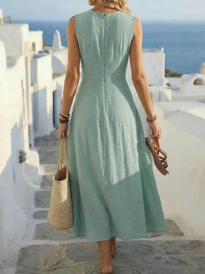 Sage | Vestido A-Line sin mangas Boho