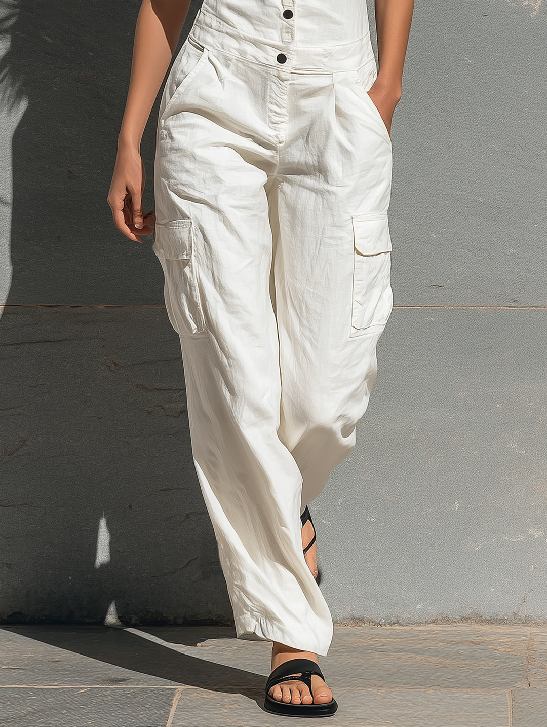 Combinaison minimaliste en mélange de coton