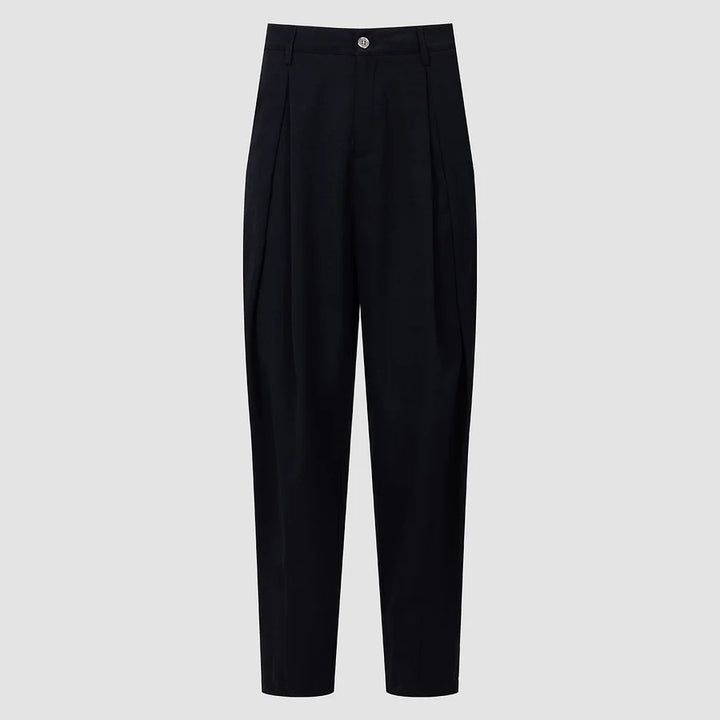 Pantalon large à plis chic et décontracté