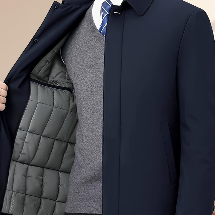 Reversible Collar Zipper Jacket