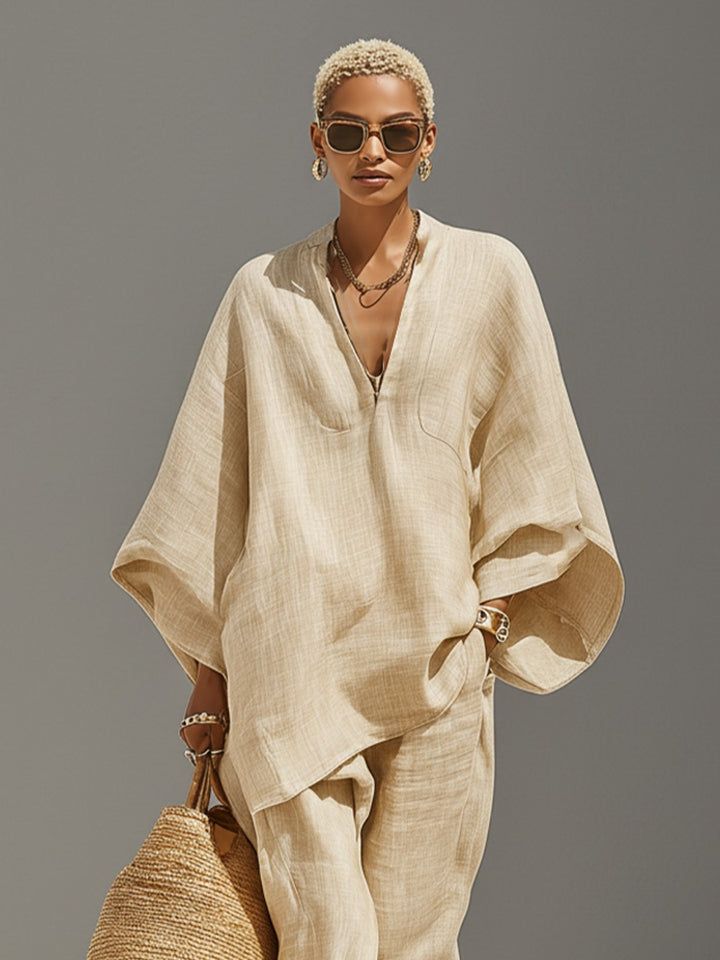 Ensemble en lin style décontracté