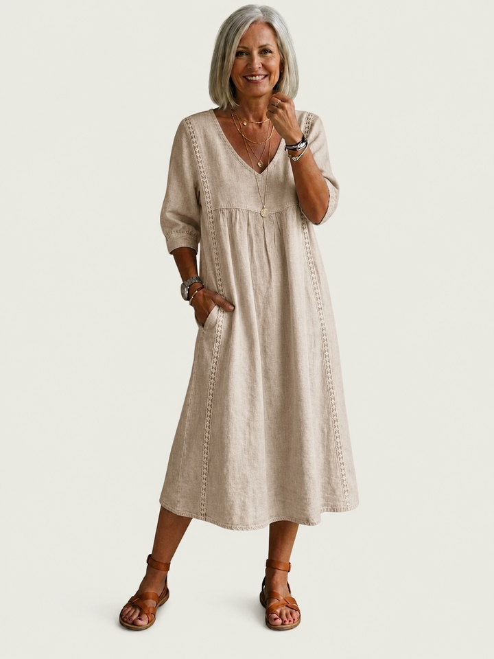Elegant A-Line Maxi Dress Carmela