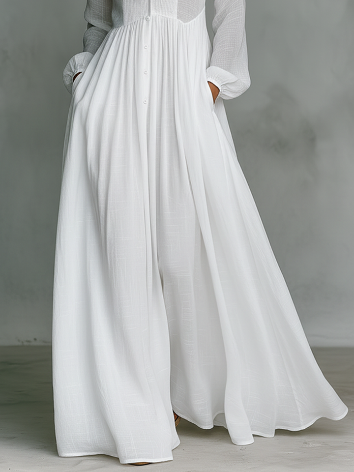 Robe maxi en coton et lin Elisa