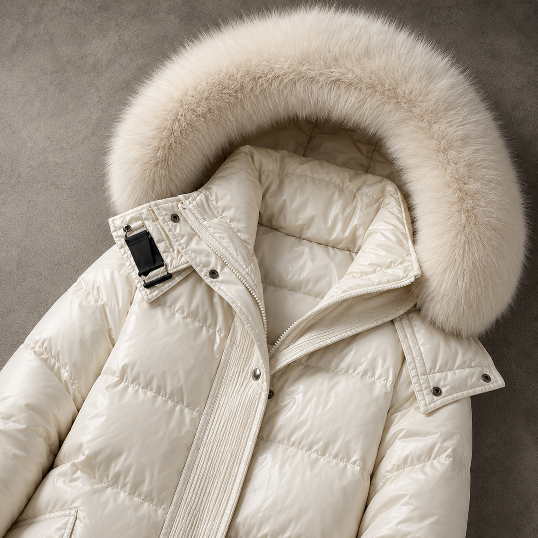 Cortina Fur Hood Puffer Coat