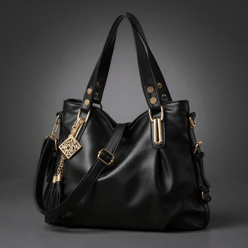 Sac fourre-tout rétro en cuir