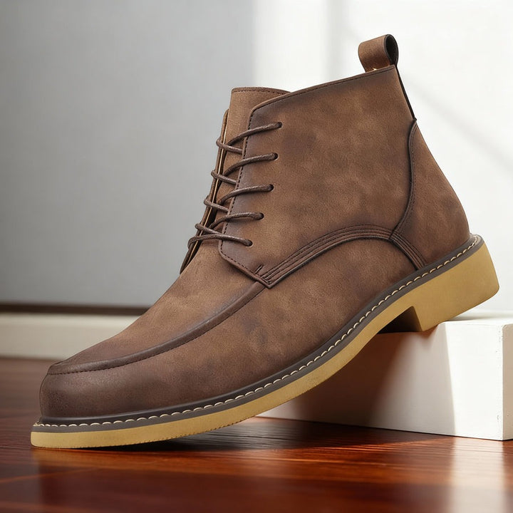 Bottines Homme Classiques en Cuir Texturé
