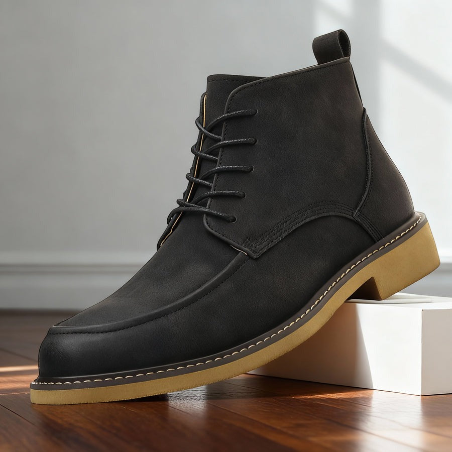 Bottines Homme Classiques en Cuir Texturé