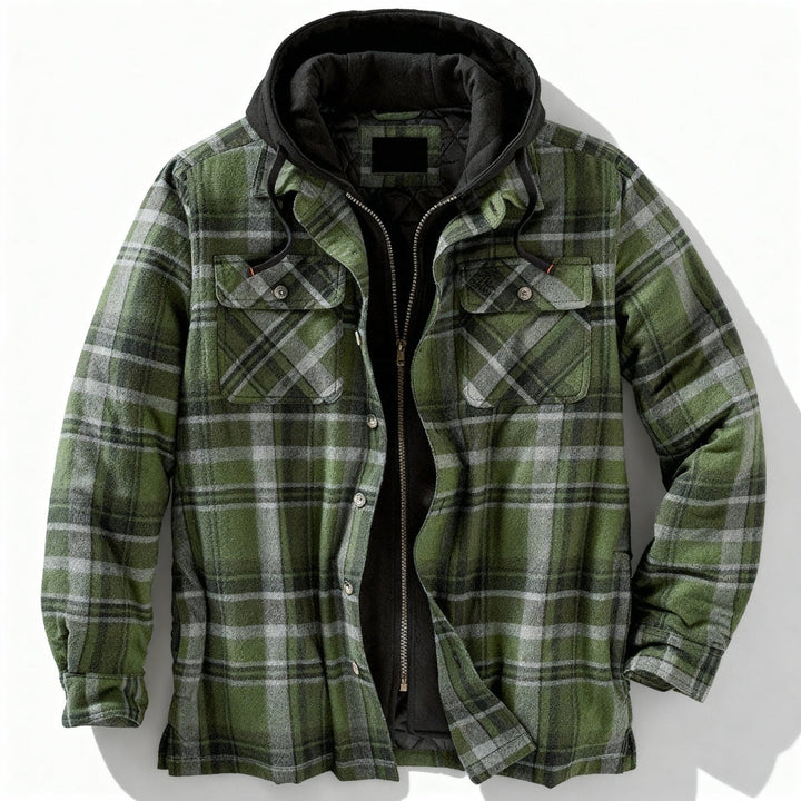 Veste à capuche chaude en flanelle