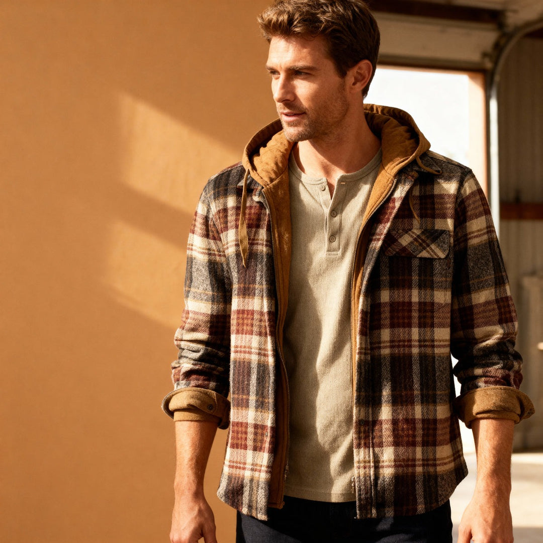 Veste à capuche chaude en flanelle