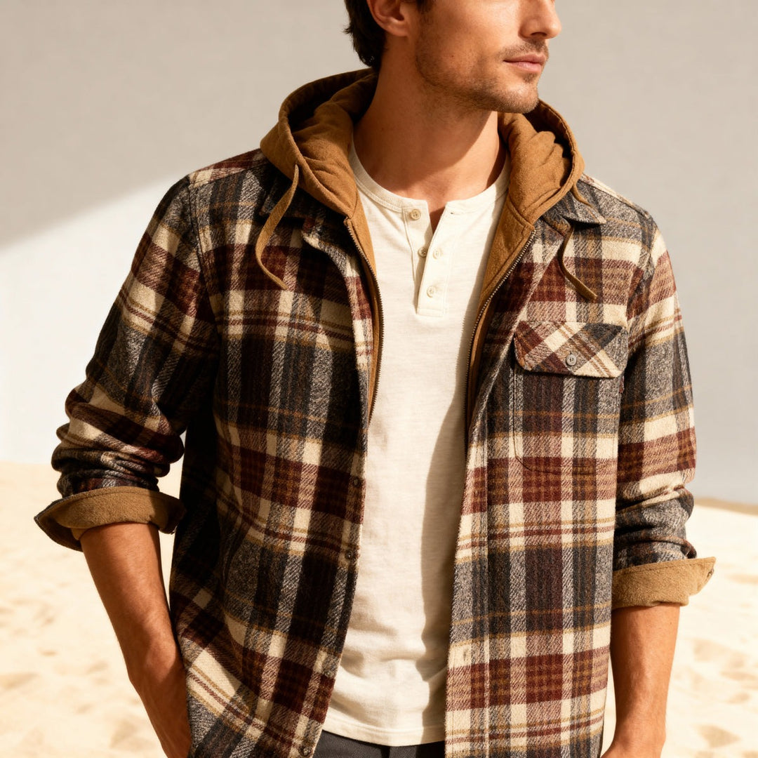 Veste à capuche chaude en flanelle