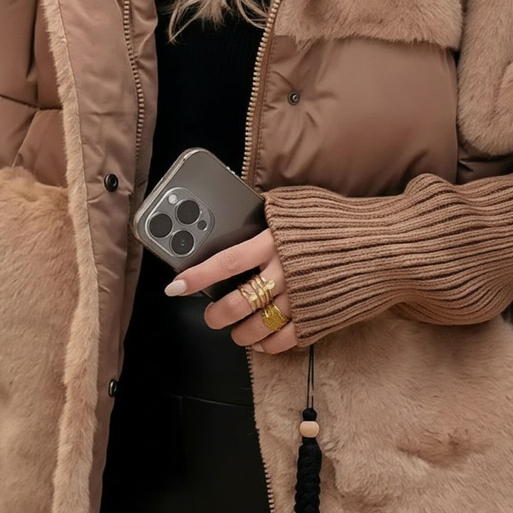Manteau d'hiver à capuche