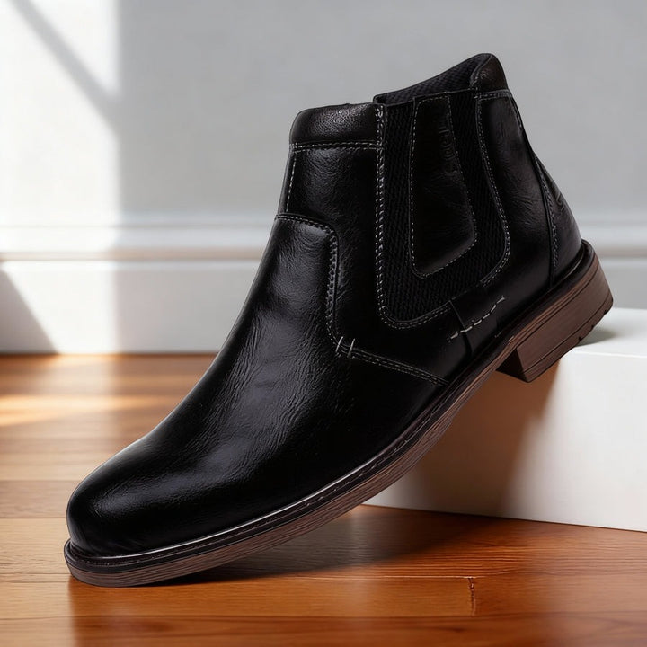 Bottes Chelsea courtes en cuir