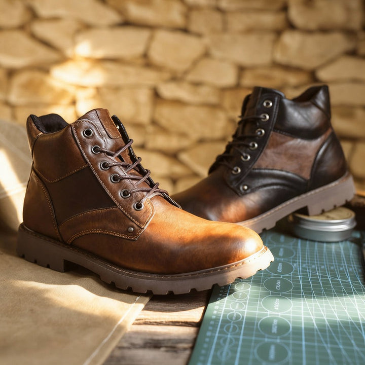 Bottes courtes en cuir Martin