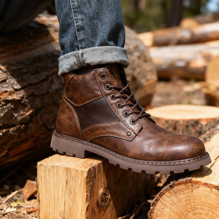 Bottes courtes en cuir Martin