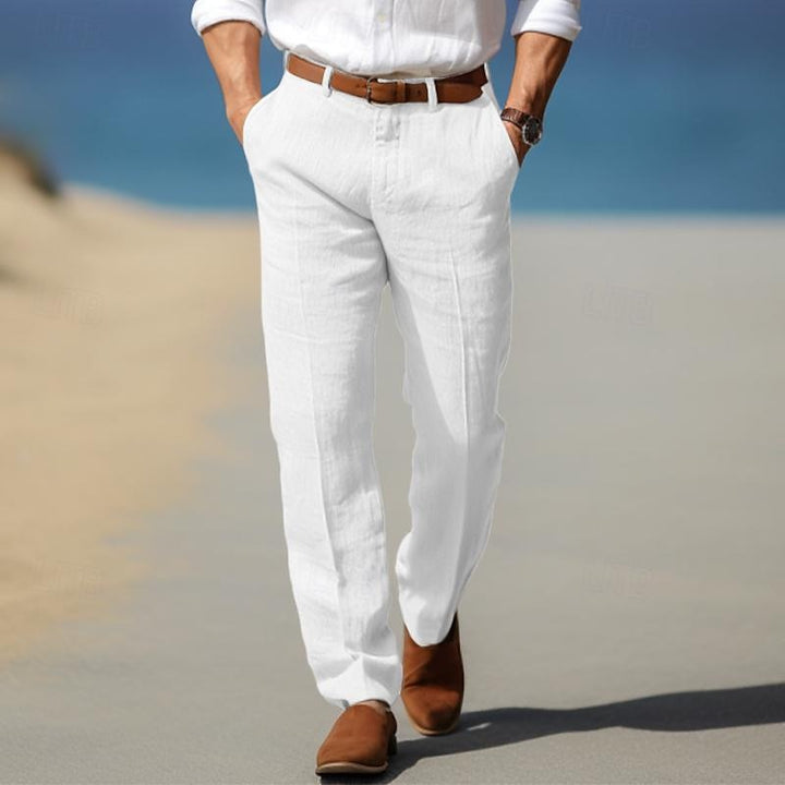 PREMIUM LINEN LUXURY MEN'S PANTS (WITH BELT LOOPS)