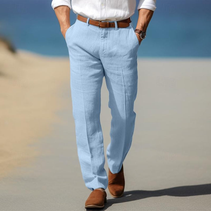 PREMIUM LINEN LUXURY MEN'S PANTS (WITH BELT LOOPS)