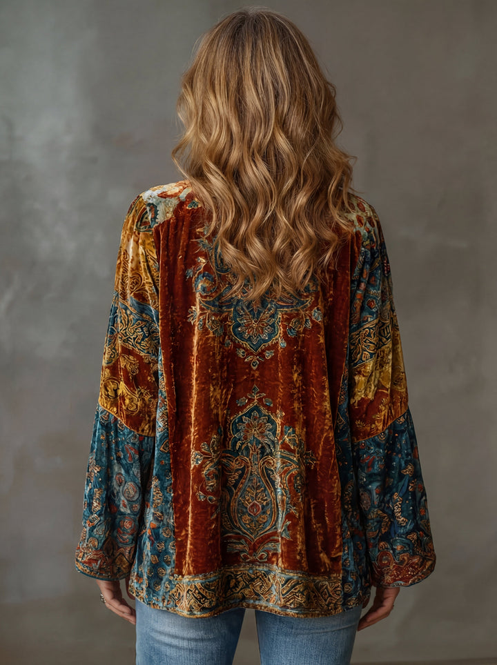 BOHO VELVET JACKET FOR WOMEN