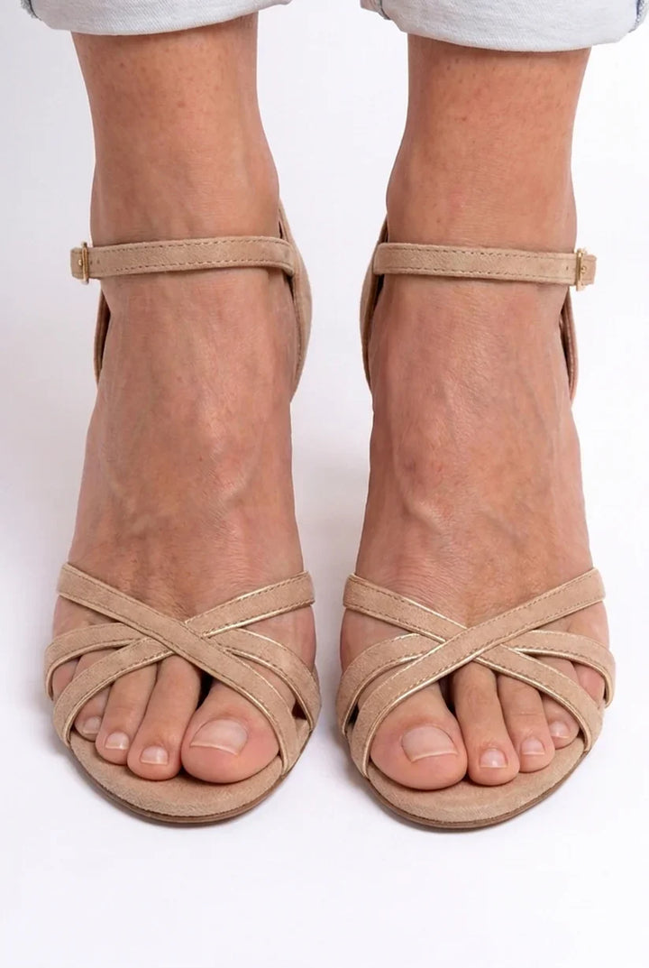 Victoria™ | Zapatos de tacón fino con punta redonda y diseño patchwork