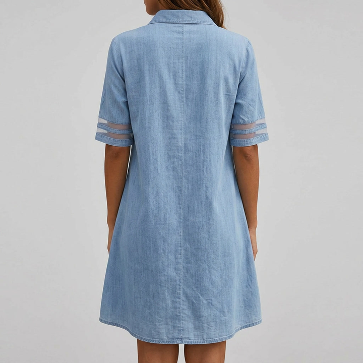 Brittany | Vestido de mezclilla que favorece la figura