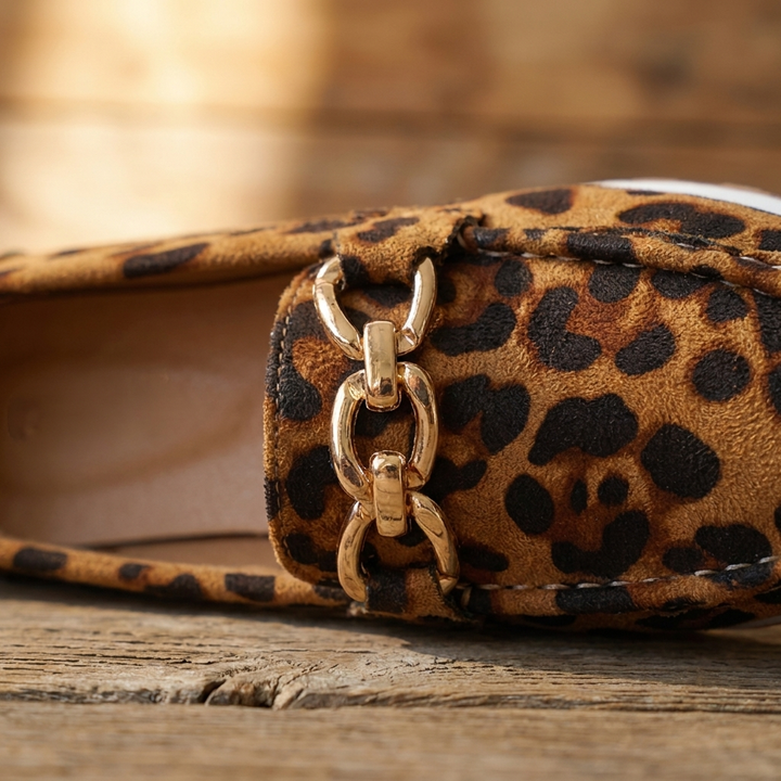 Everly - Mocasines de estampado de leopardo