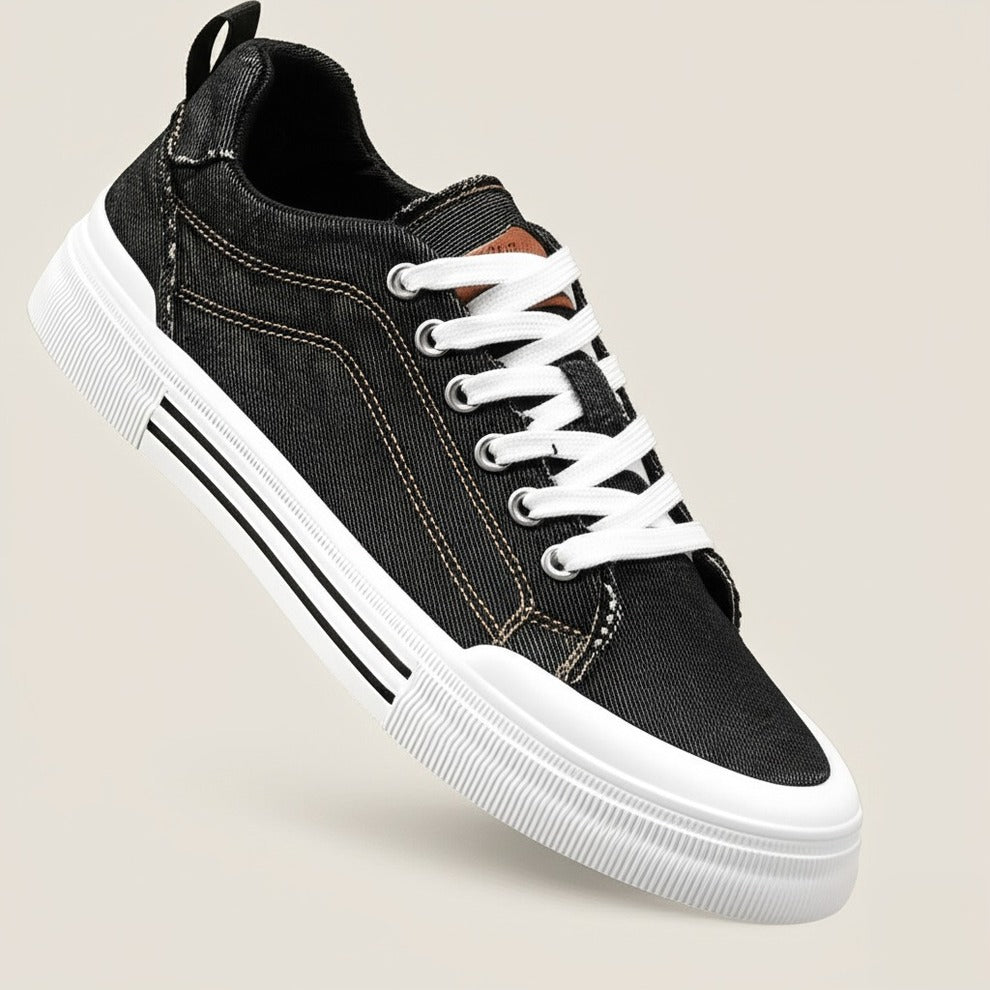 Baskets basses en denim Valon
