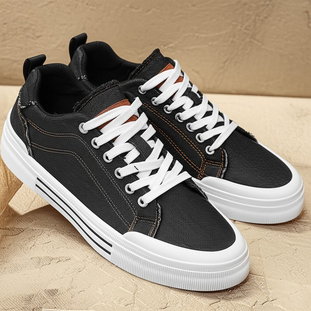 Baskets basses en denim Valon