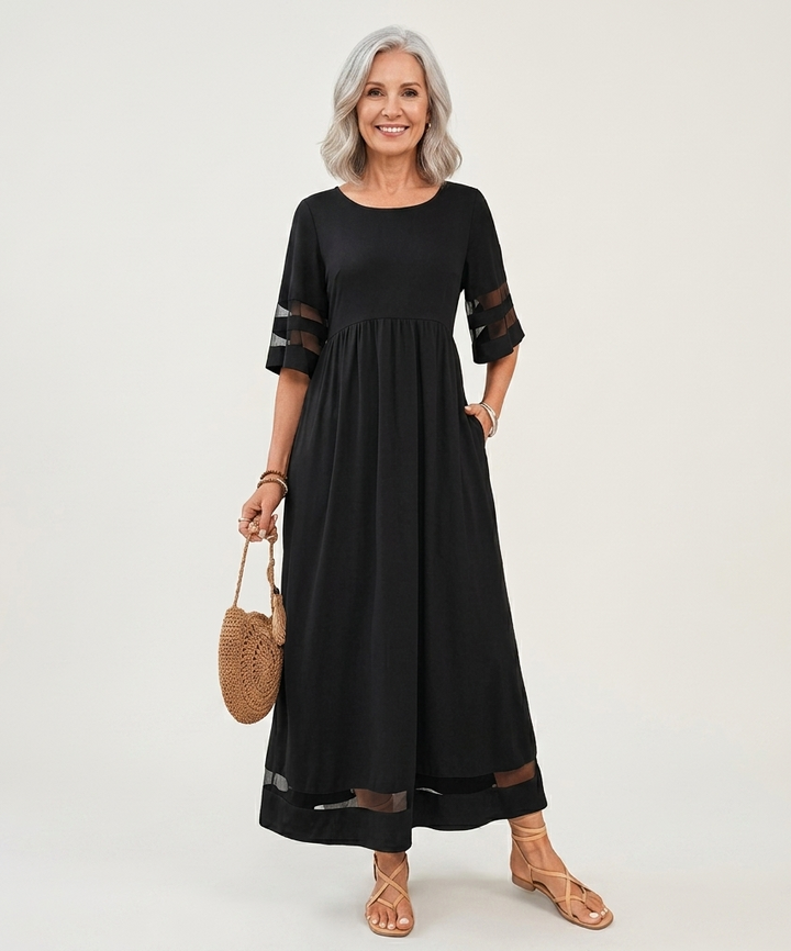 Giovanna | Flattering Midi Dress that Slims the Belly