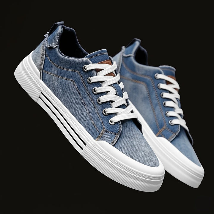 Baskets basses en denim Valon