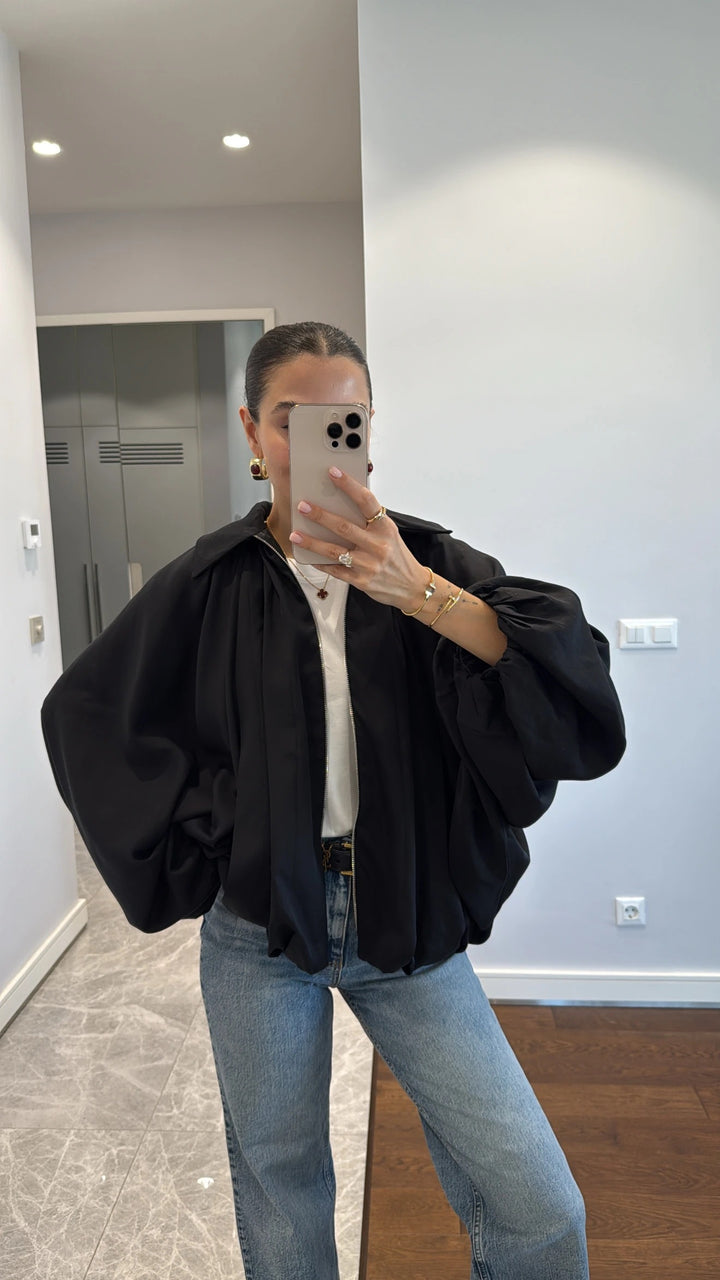 veste oversize à manches chauve-souris