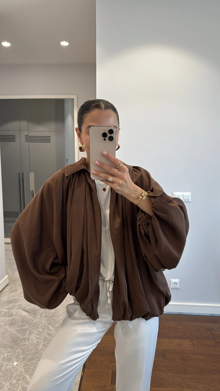 veste oversize à manches chauve-souris