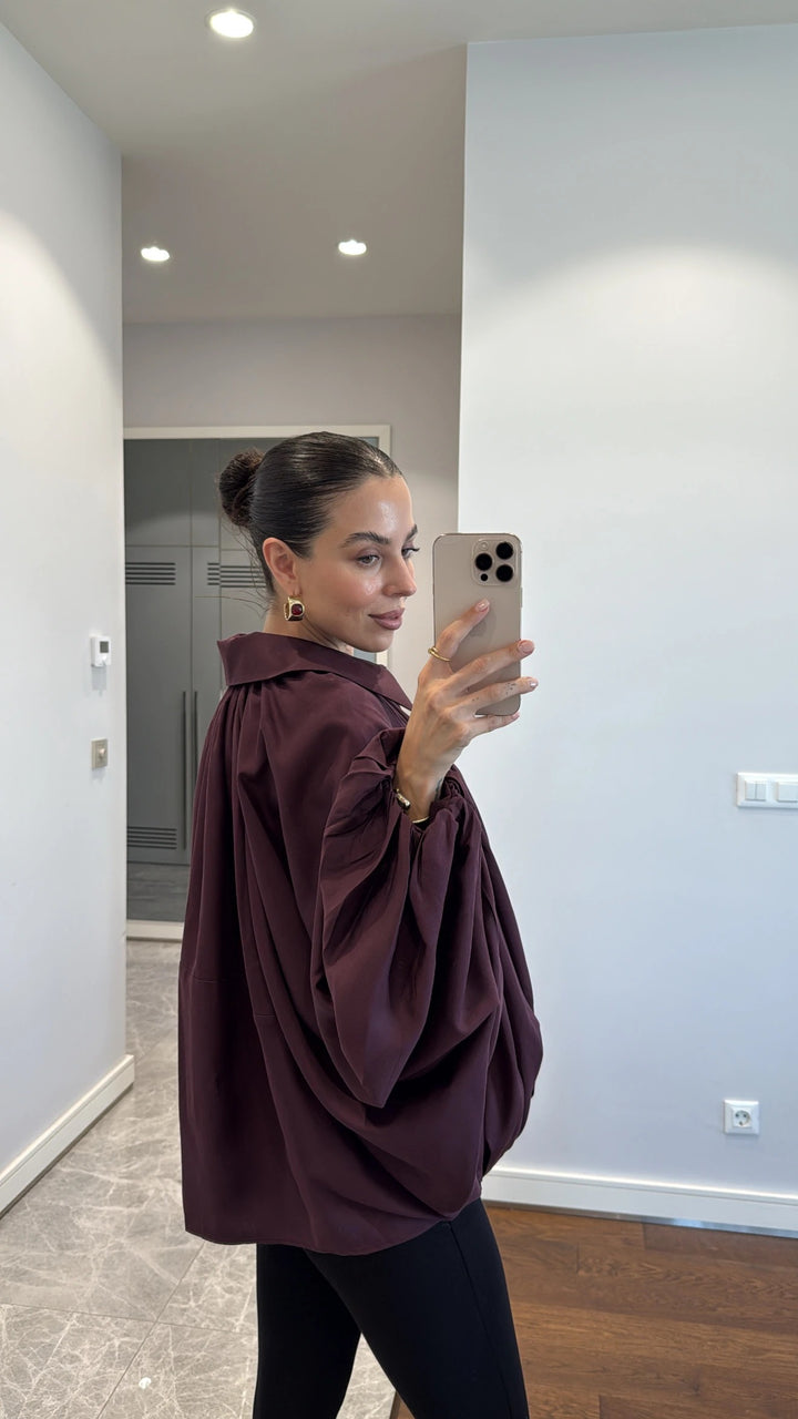 veste oversize à manches chauve-souris