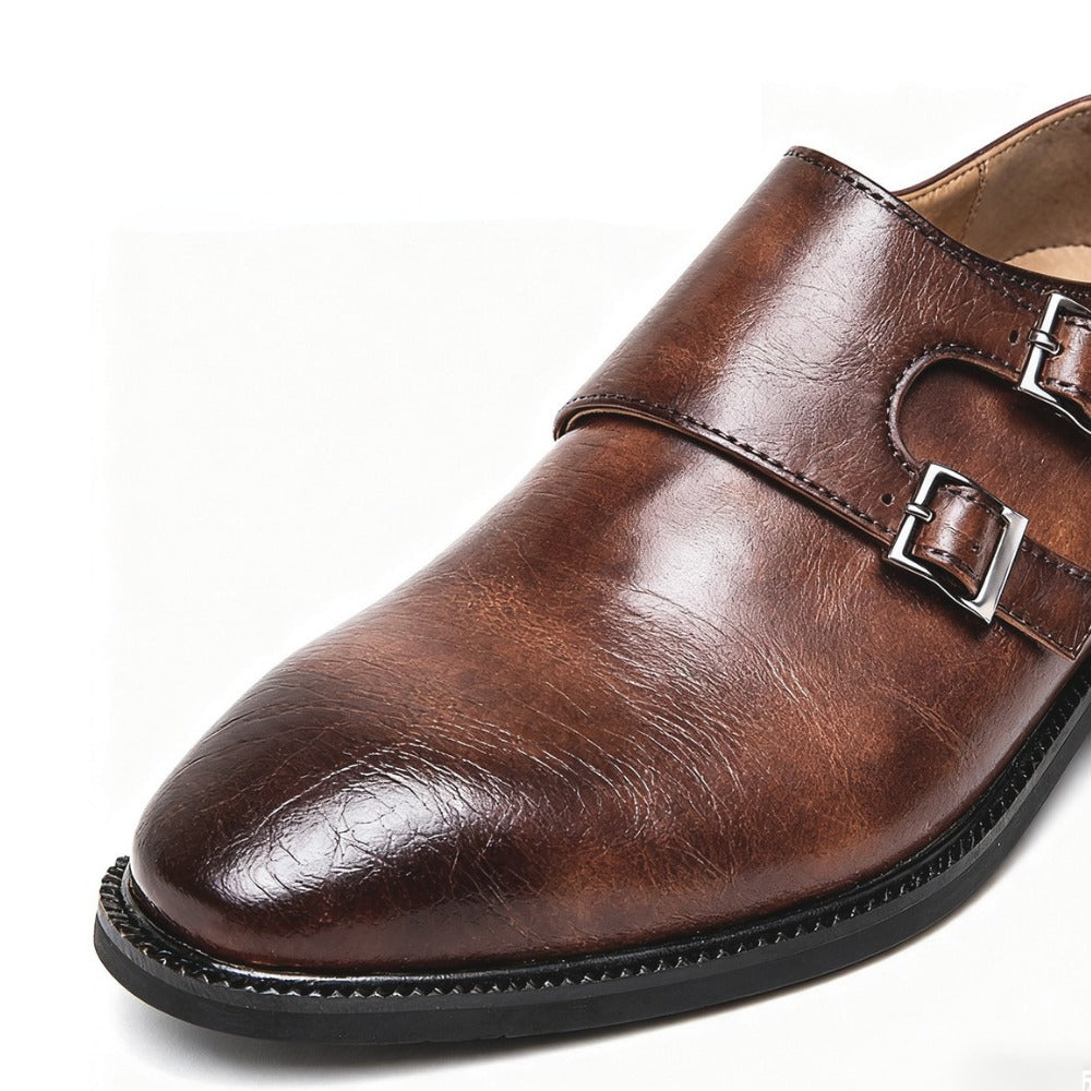 Mocassins en cuir souple à la finition semi-brillante raffinée