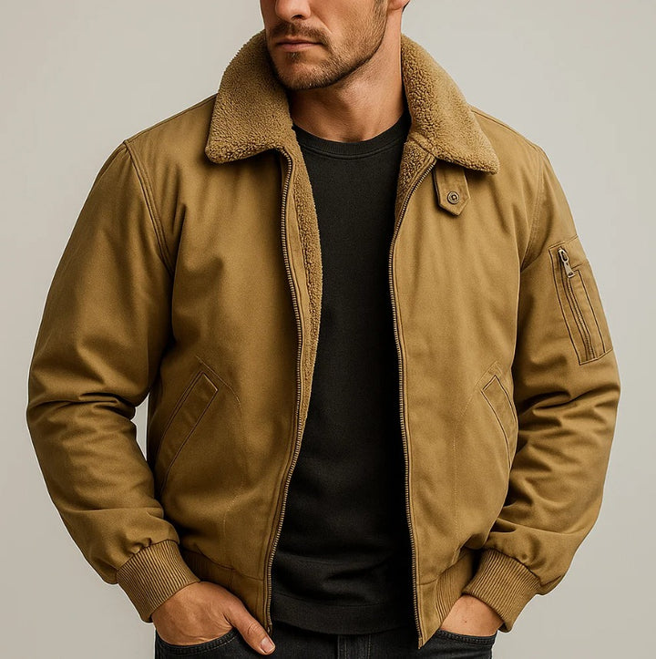 Veste bomber en polaire