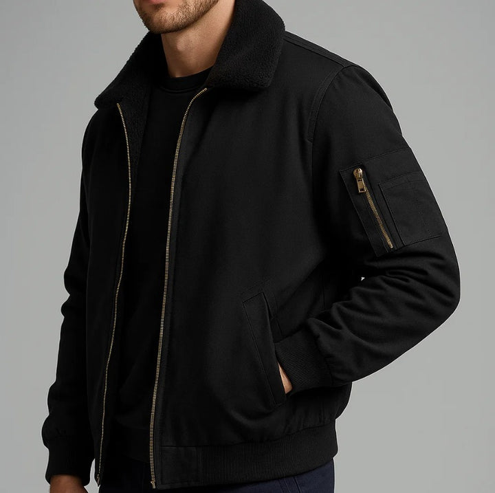 Veste bomber en polaire