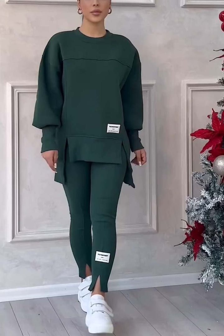 Ensemble sweat-shirt et leggings décontractés