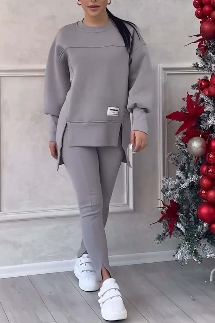 Ensemble sweat-shirt et leggings décontractés