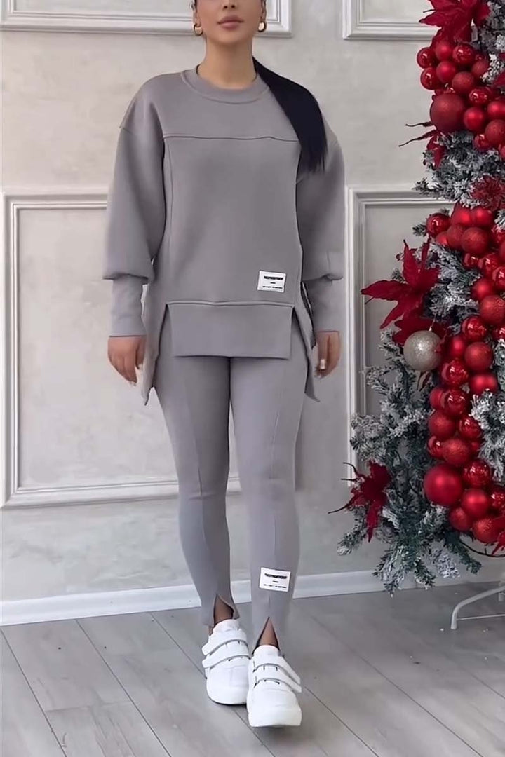 Ensemble sweat-shirt et leggings décontractés
