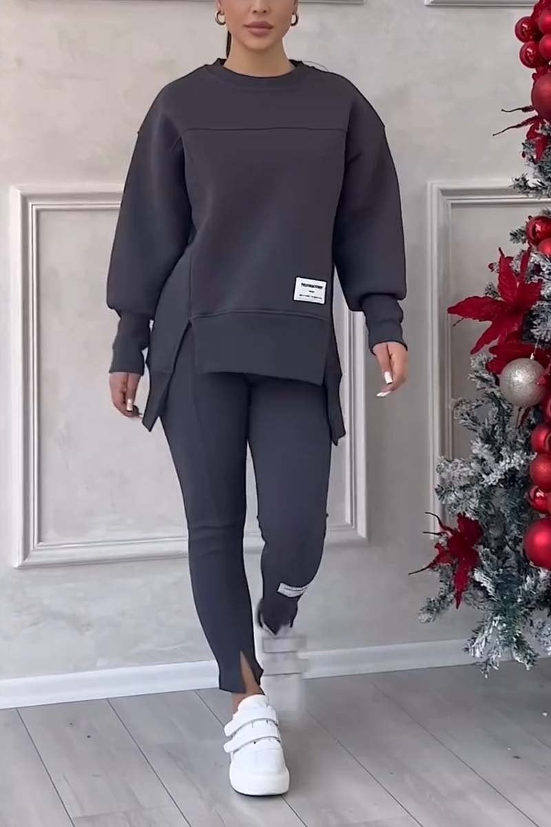 Ensemble sweat-shirt et leggings décontractés