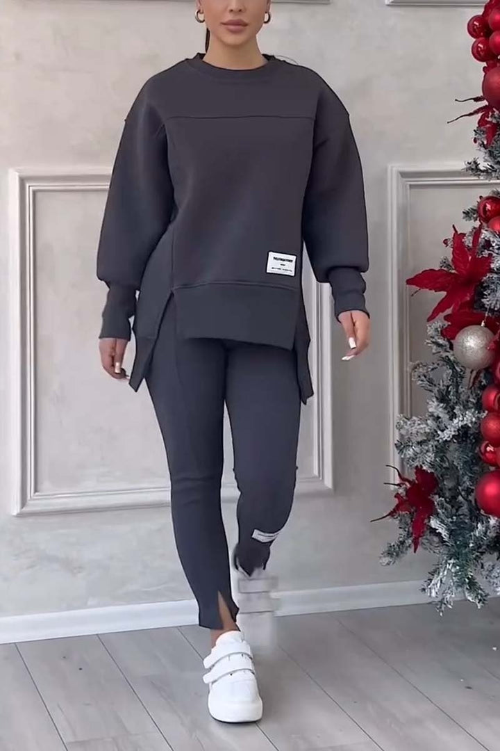 Ensemble sweat-shirt et leggings décontractés