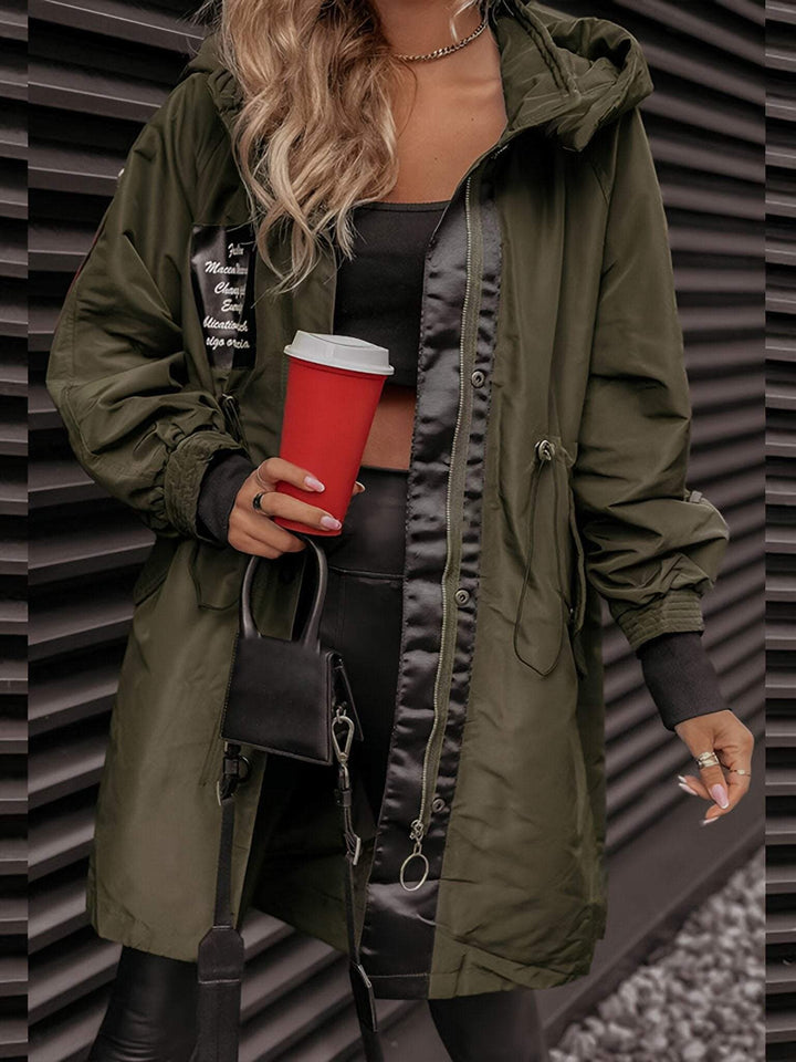 Veste à capuche et manches longues pour femme