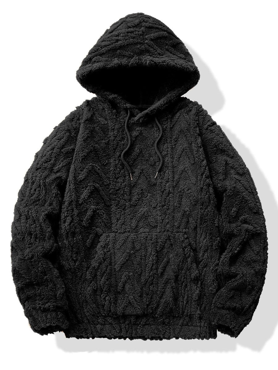 Sweat à capuche en jacquard Teddy