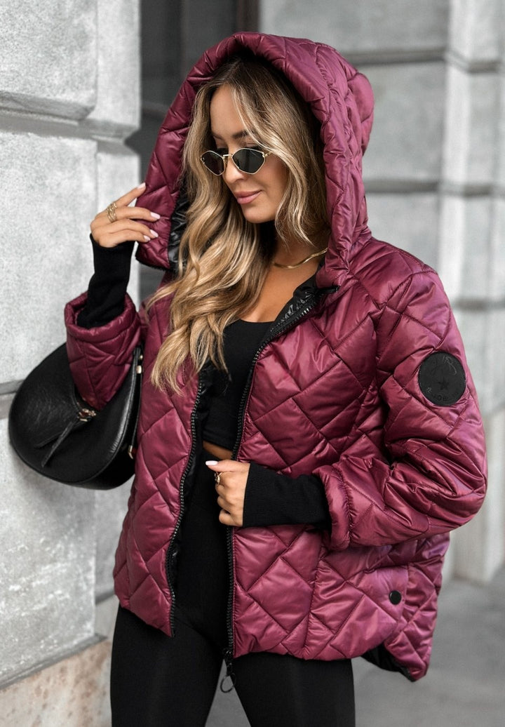 Veste à capuche matelassée